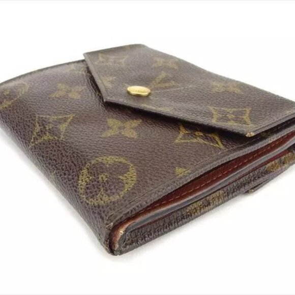 Louis Vuitton Wallet Purse Monogram Brown Beige Woman Authentic Used - Picture 7 of 16
